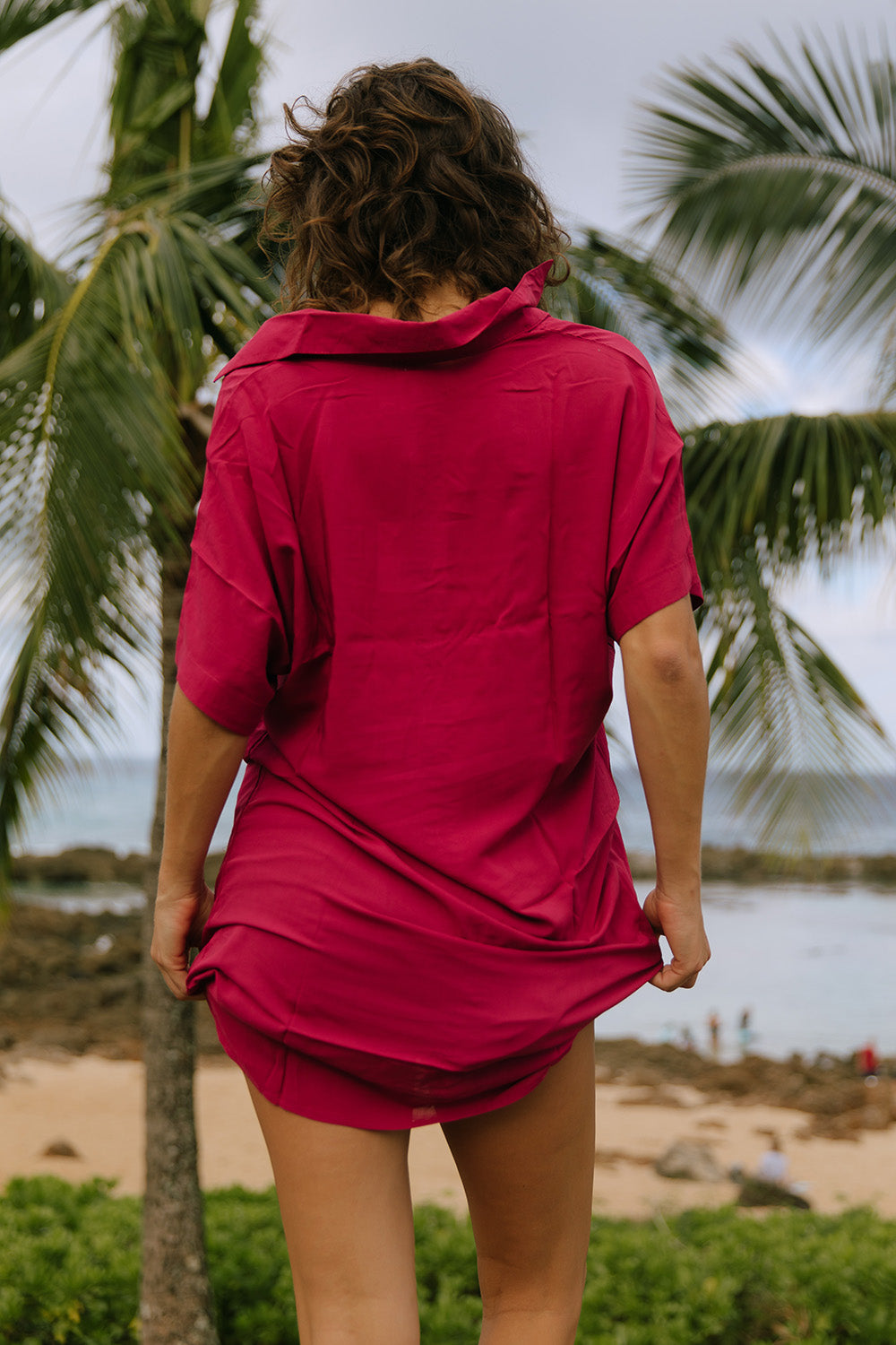 Mai Dylan Dress in Beet Red- Last One