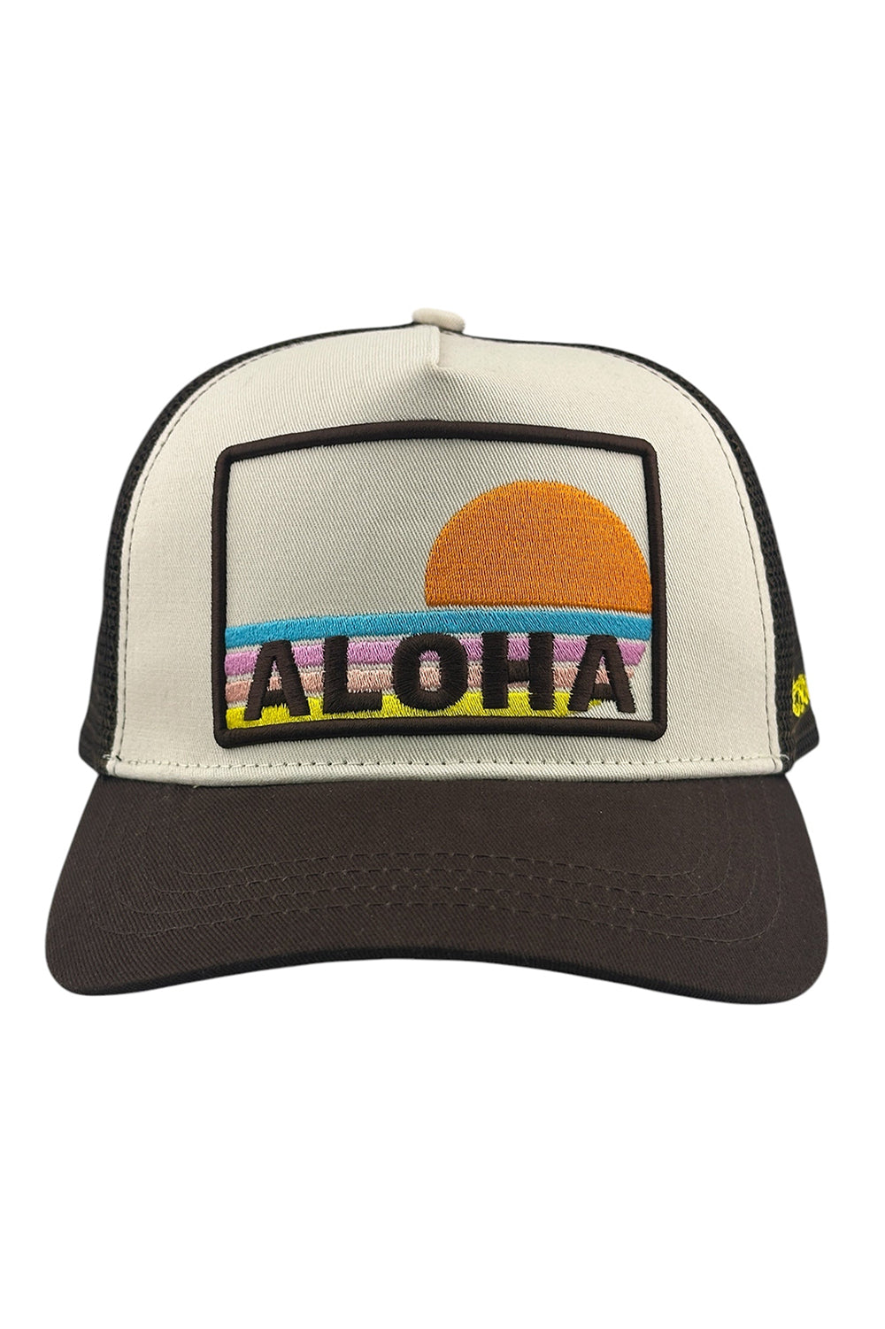 Soulbyrd Aloha Trucker Hat in Brown