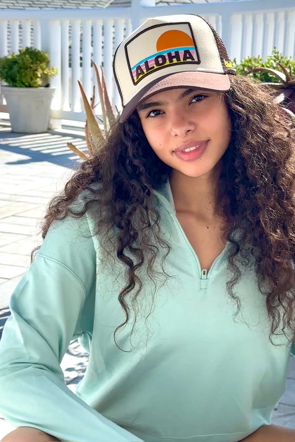 Soulbyrd Aloha Trucker Hat in Brown