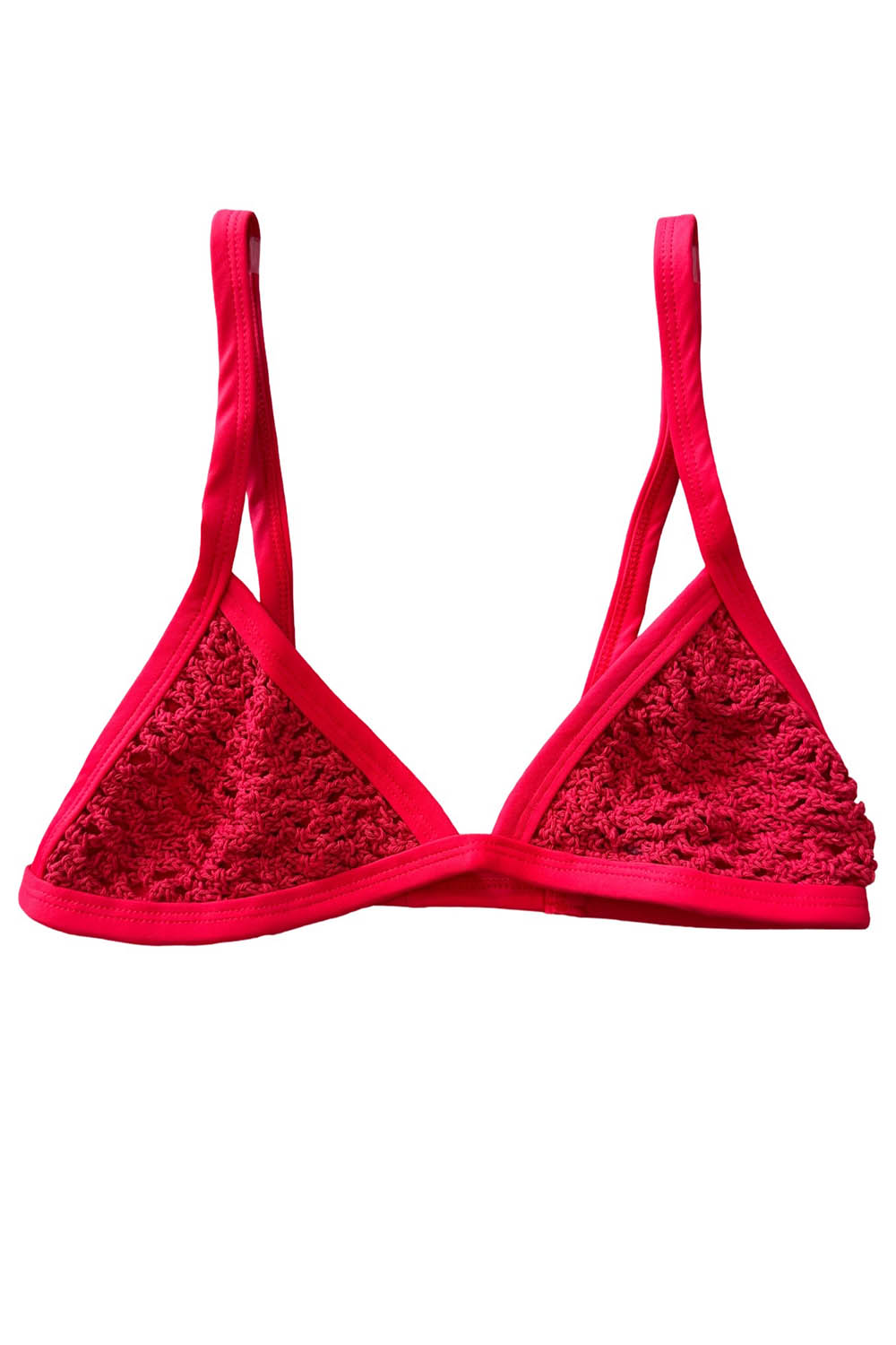 Posh Pua Kainalu Crochet Top in Crimson