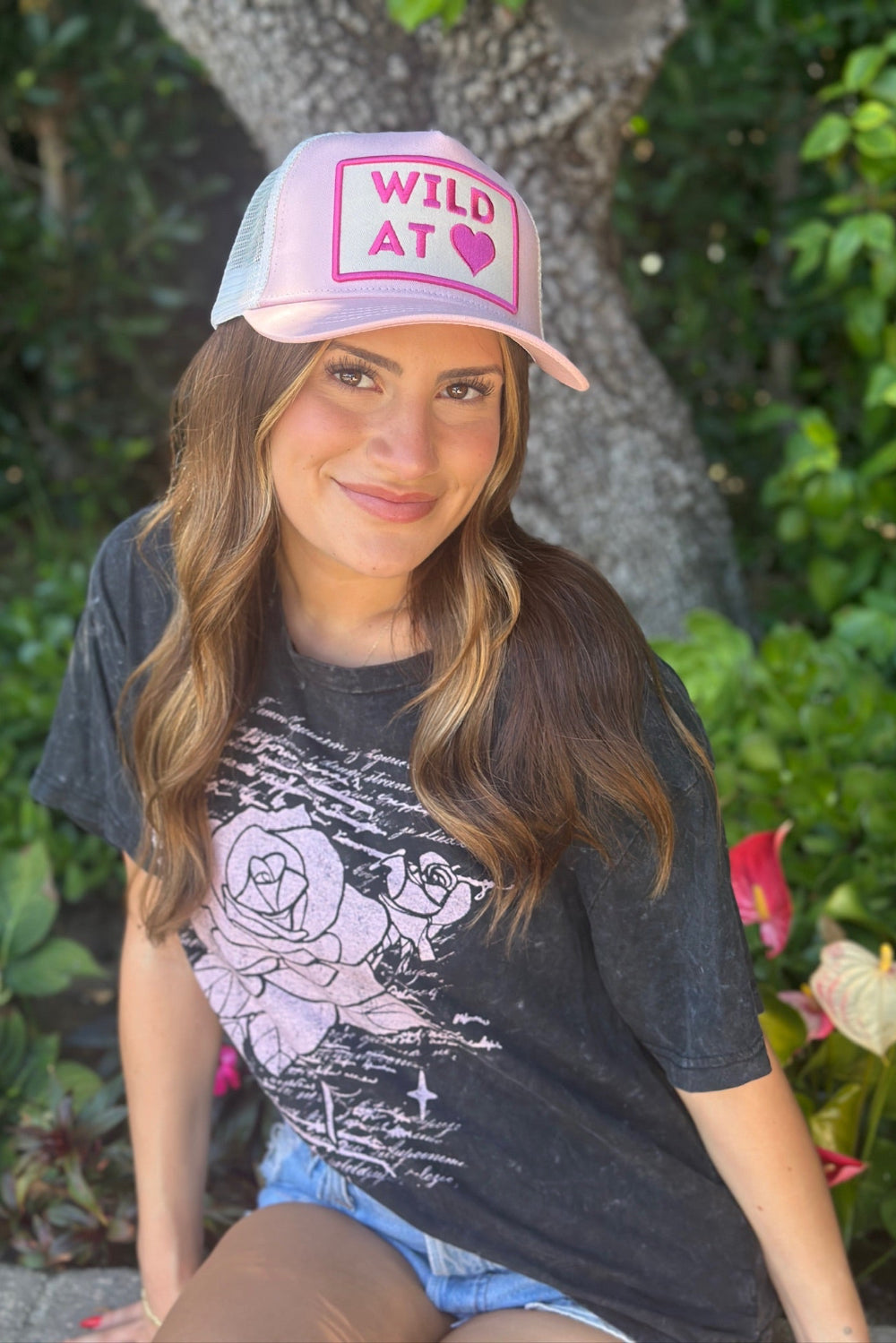 Soulbyrd Wild at Heart Trucker Hat in Pink