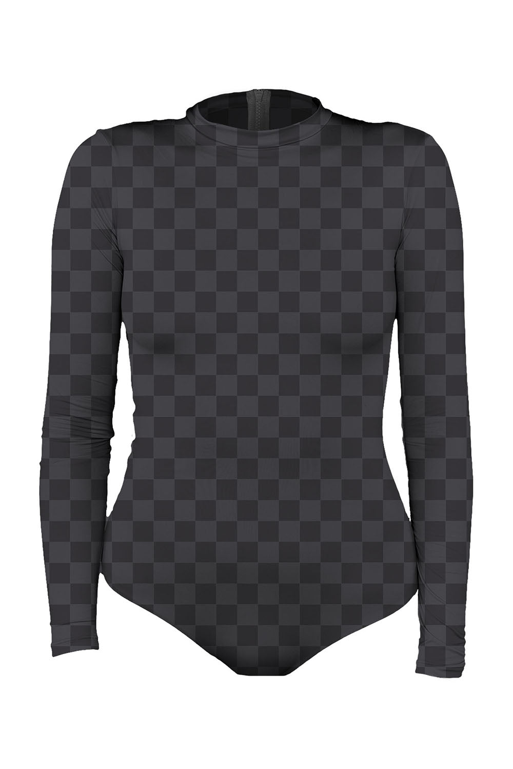 Mai Deluxe Long Sleeve Bodysuit in Onyx Check- Last One