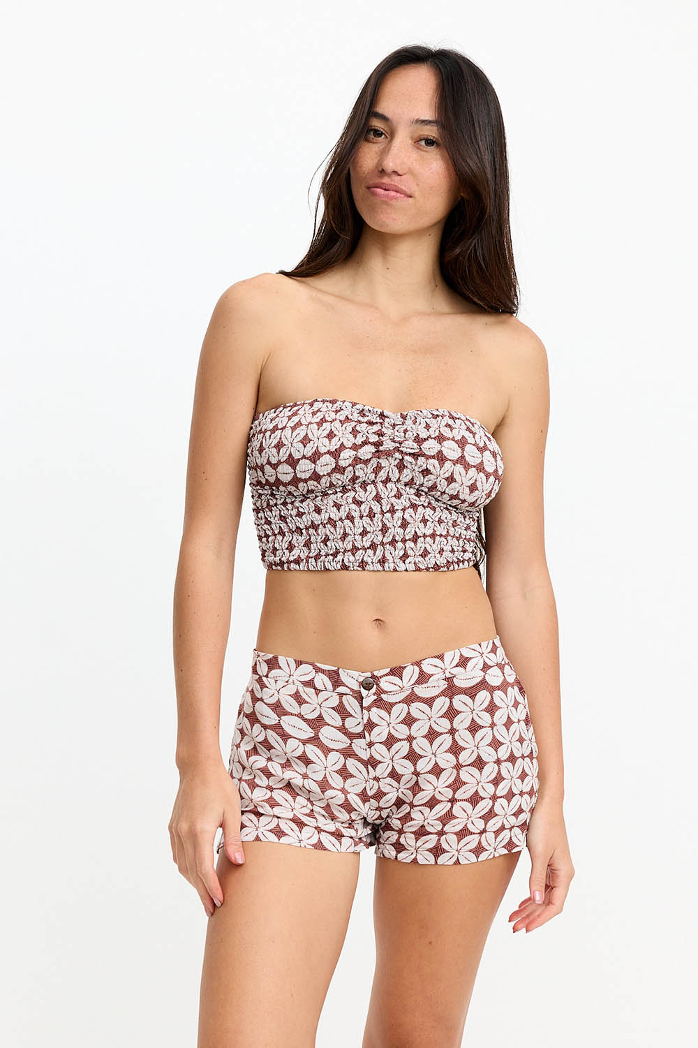 Benoa Swim Namika Tube Top in Cowrie Basket