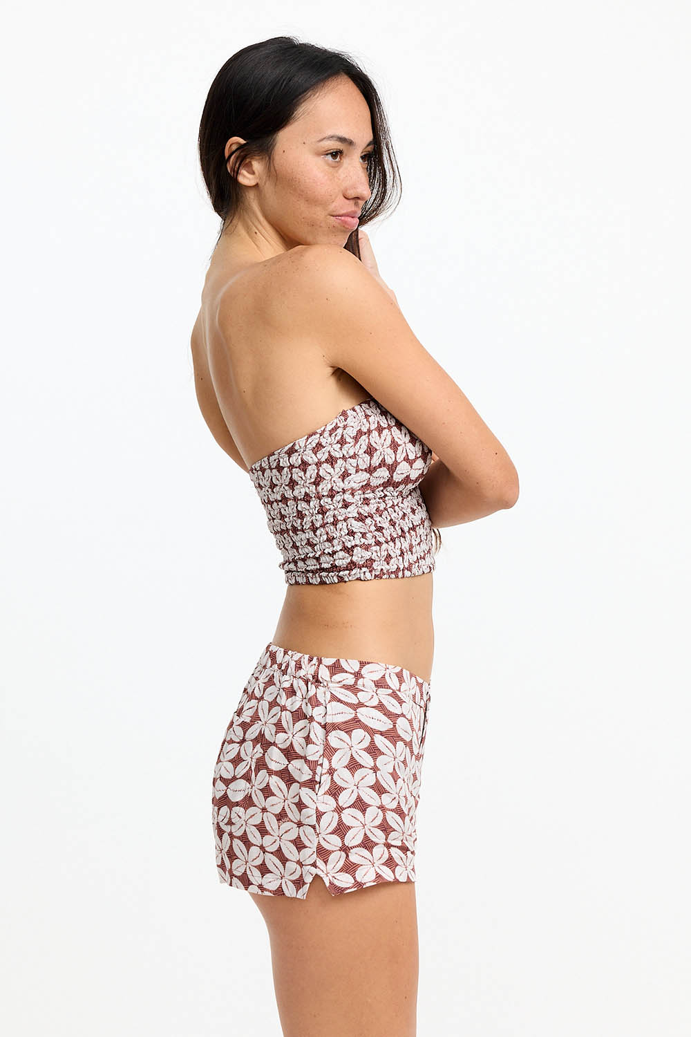 Benoa Swim Namika Tube Top in Cowrie Basket