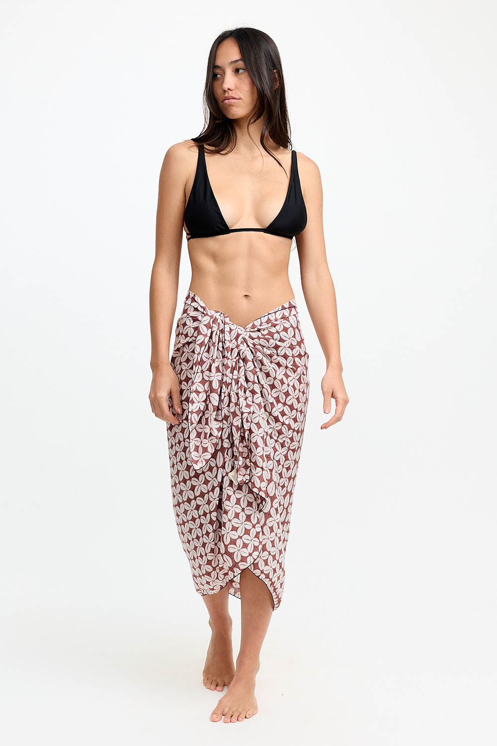 Benoa Swim Pareo in Cowrie Basket