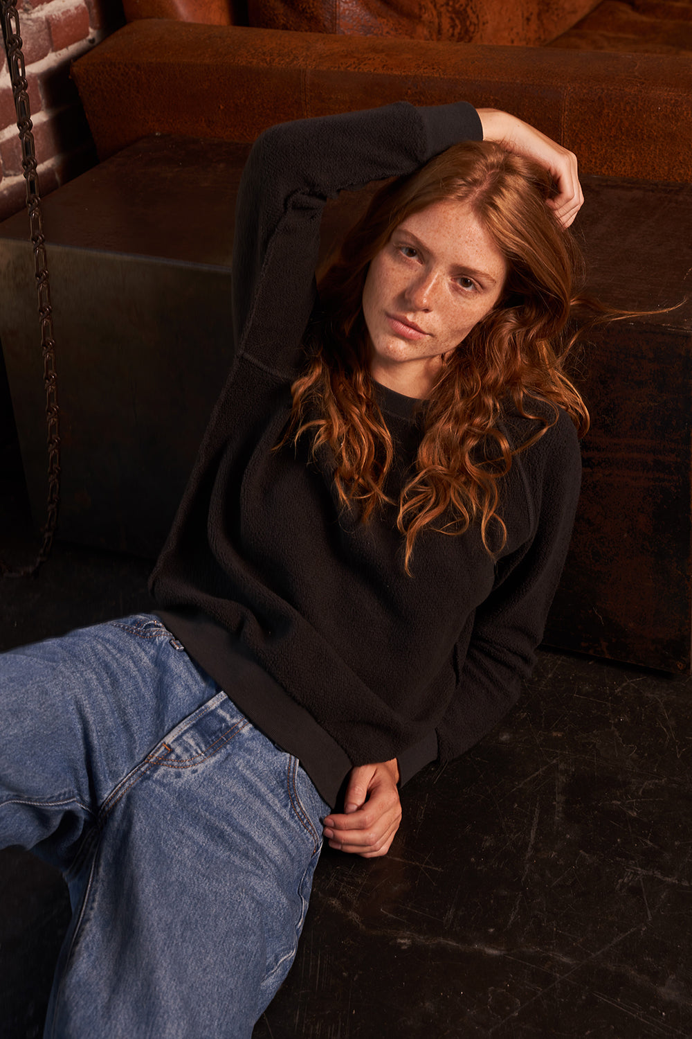 Ziggy Sweatshirt in Vintage Black
