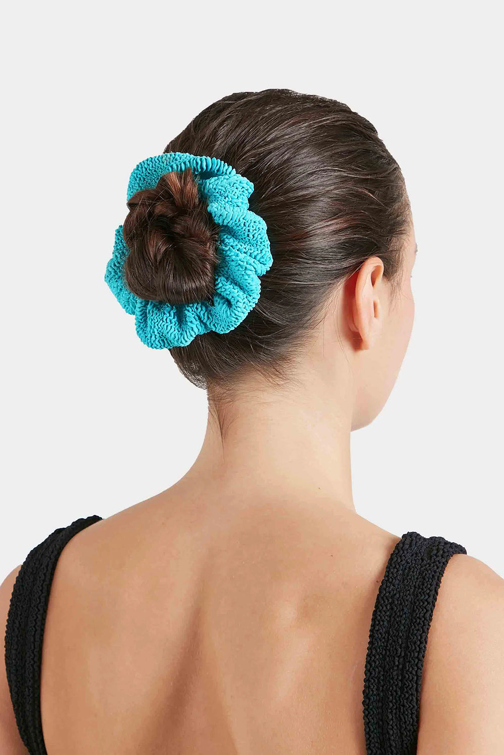 Hunza G Hair Scrunchie in Aqua
