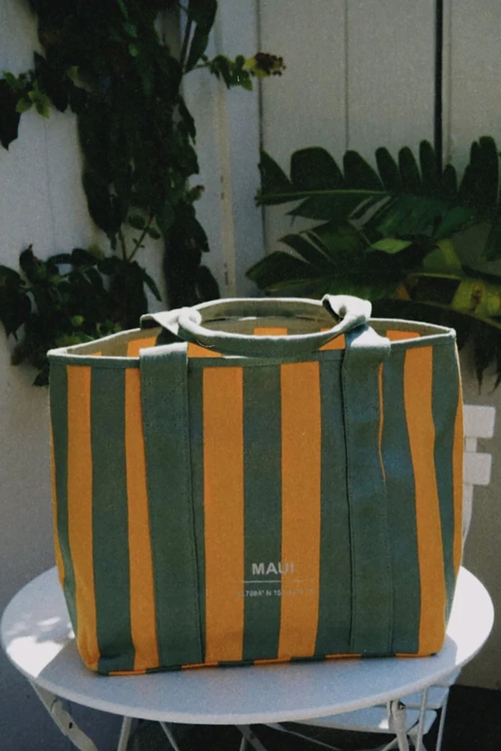 CLHEI Beach Bag in Orange/Green