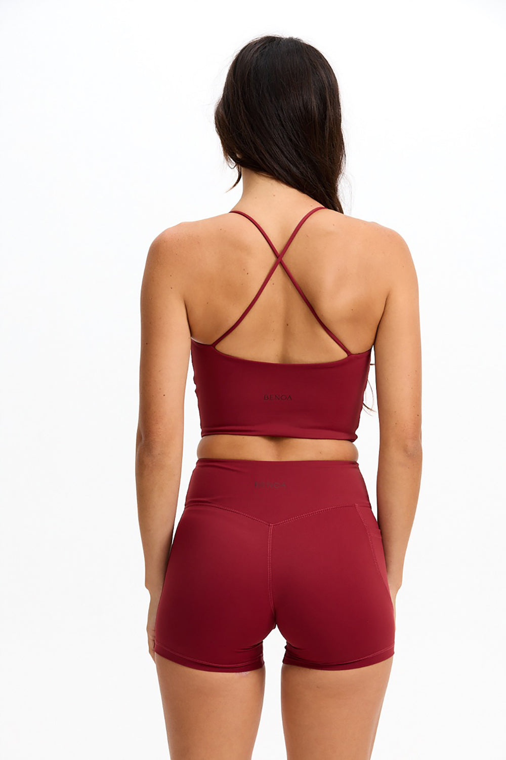 Benoa Active Crossback Tank in Cherry