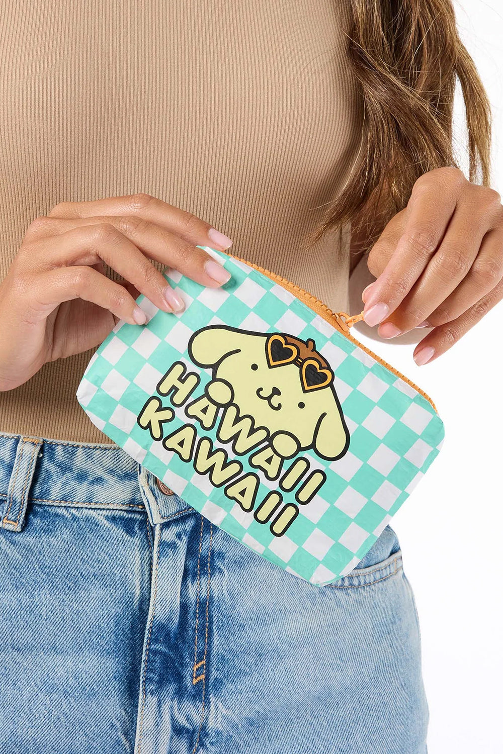 ALOHA Collection HELLO KITTY Pompompurin Check Mini in Minty
