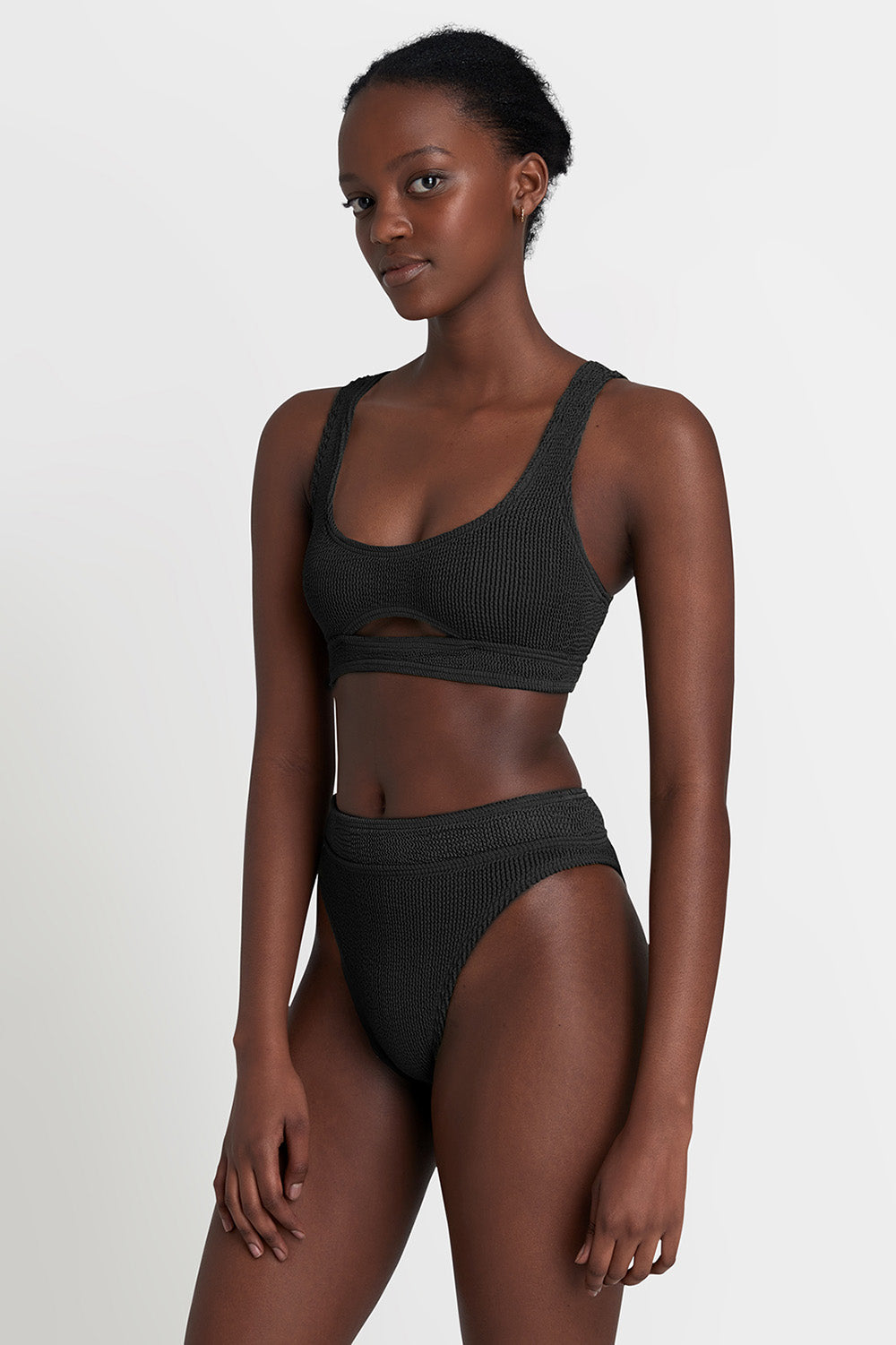 Bond-Eye Sasha Crop Top in Eco Black