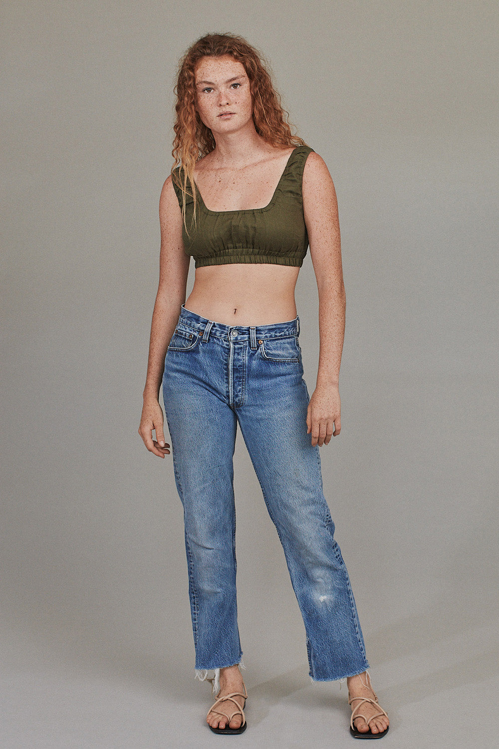 ACACIA Emory Linen Top in Peyote
