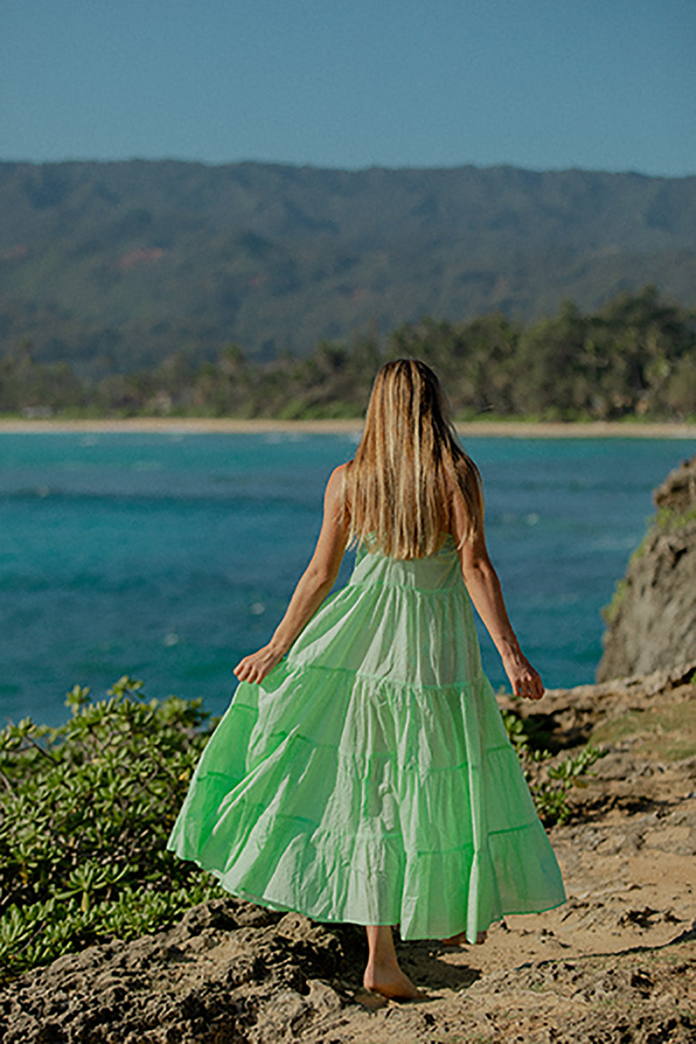 ACACIA Jade Dress in Naupaka- Last One