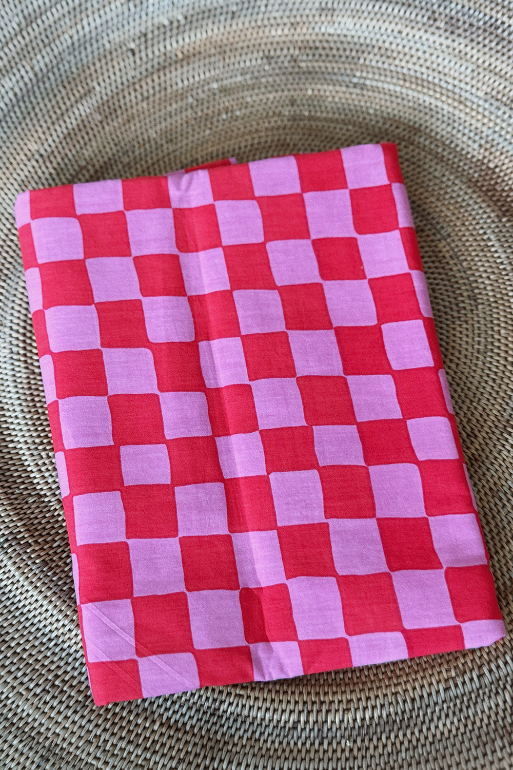 Olympia Etal Wyeth Sarong in Red Check
