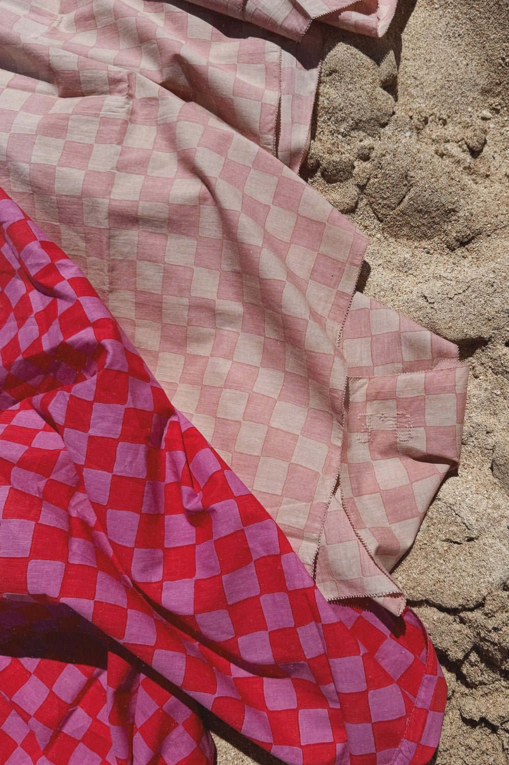 Olympia Etal Wyeth Sarong in Pink + Nude Check