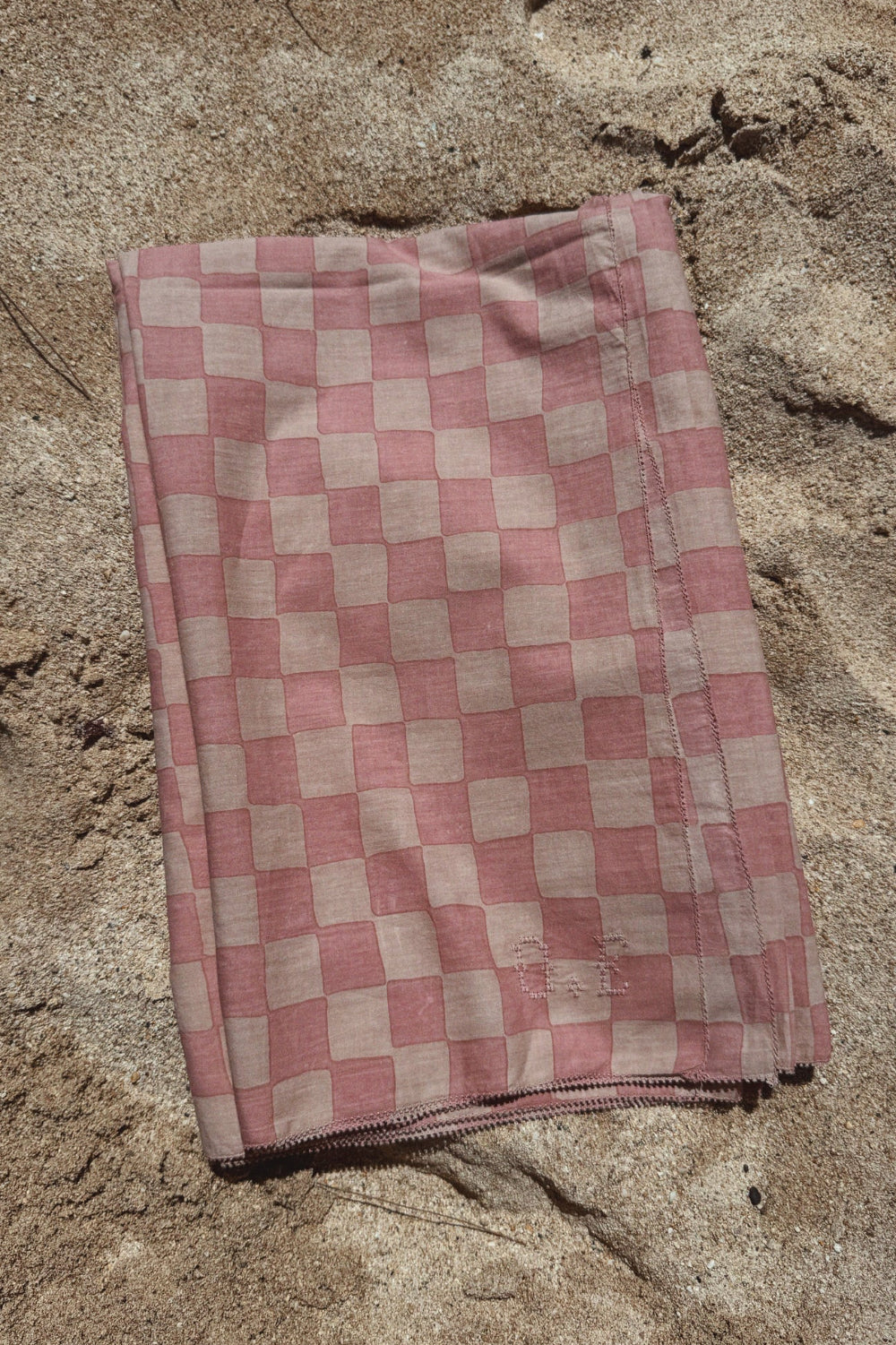 Olympia Etal Wyeth Sarong in Pink + Nude Check