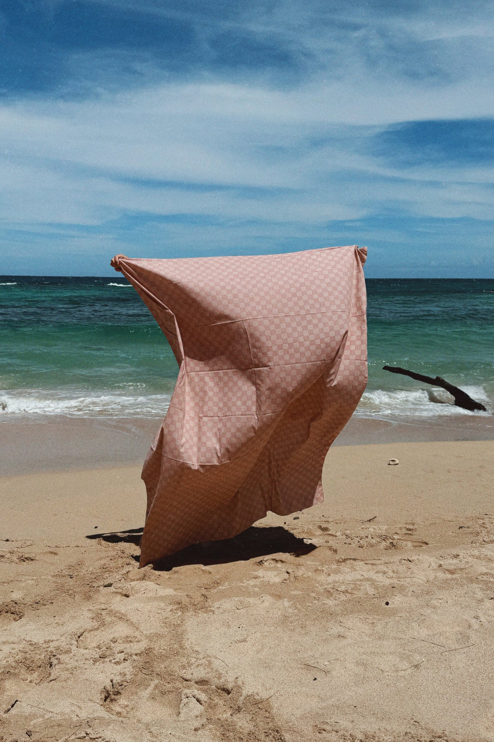 Olympia Etal Wyeth Sarong in Pink + Nude Check