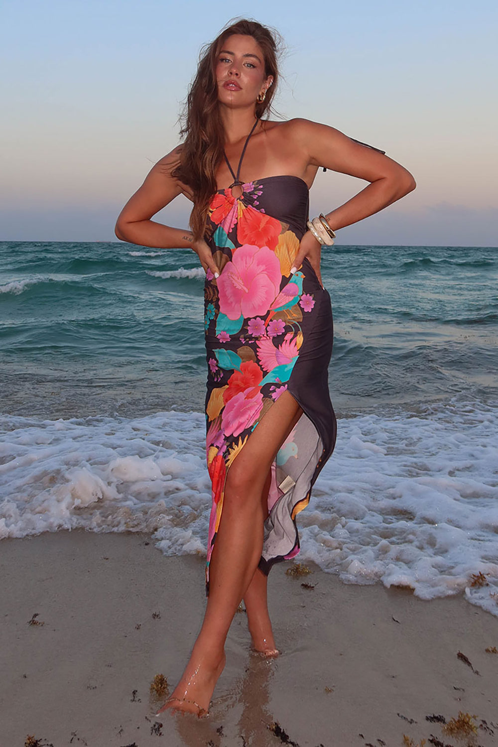 SPELL Beach Bar Strapless Dress in After Dark Society Bikini Hawaii SPELL Beach Bar Strapless Dress in After Dark Society Bikini Hawaii