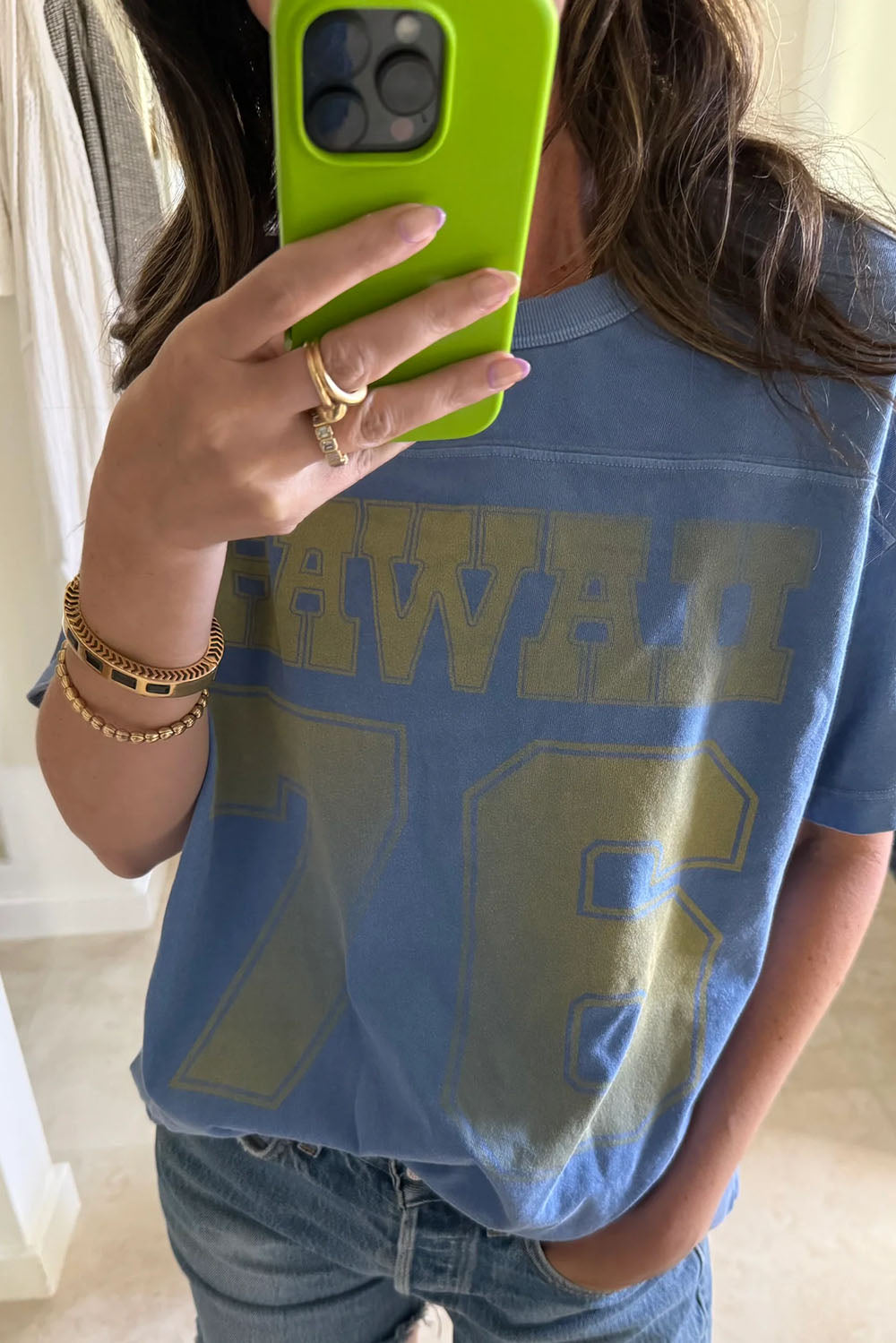 Vintage for Peoples Hawai'i 76 Tee in Lanikai Blue