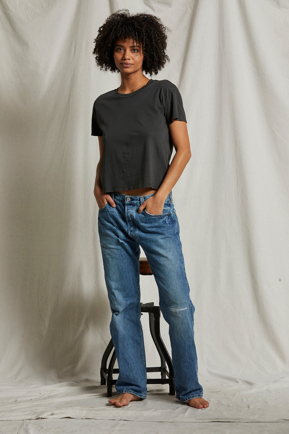 Harley Tee in Vintage Black