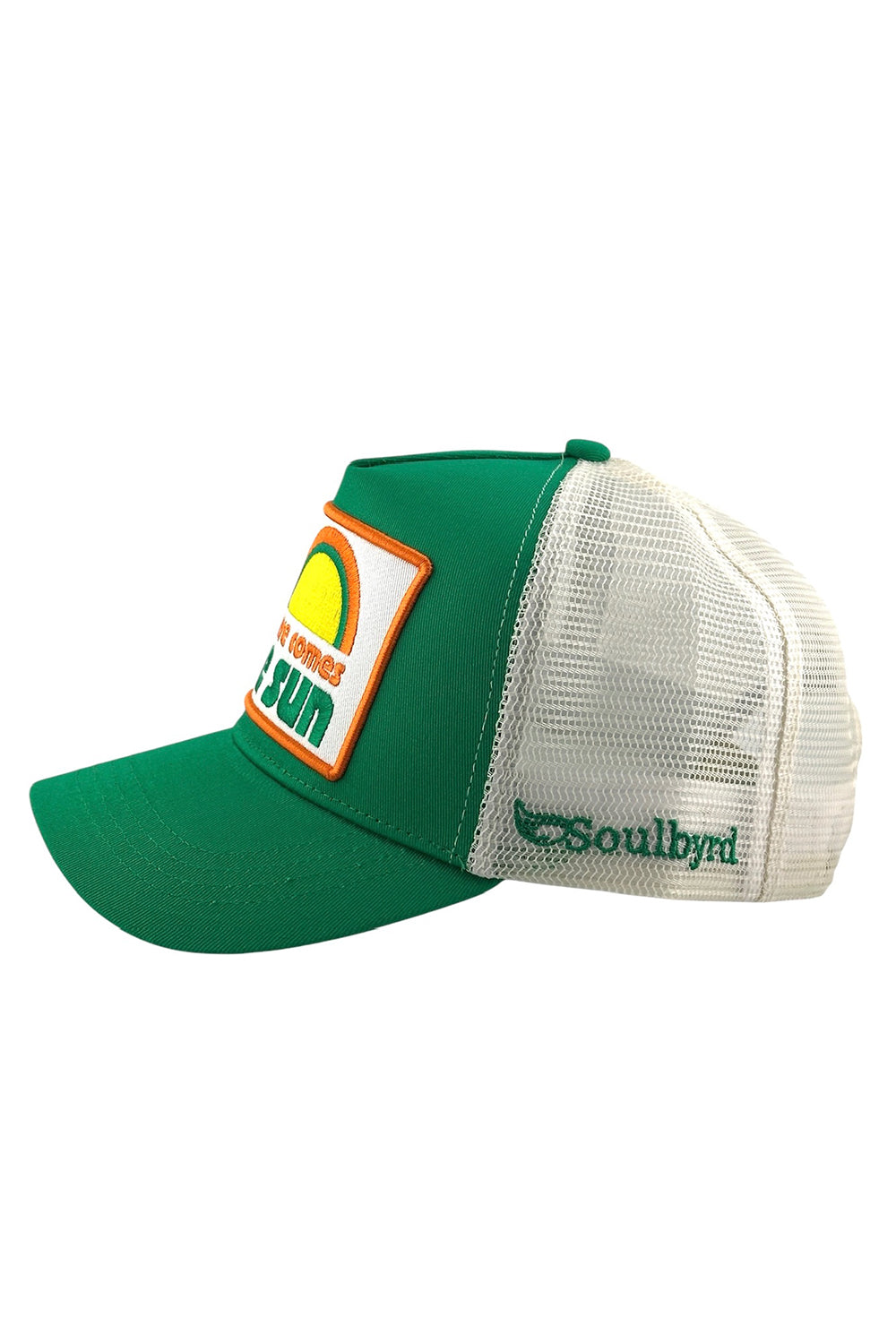 Soulbyrd Here Comes the Sun Trucker Hat in Green