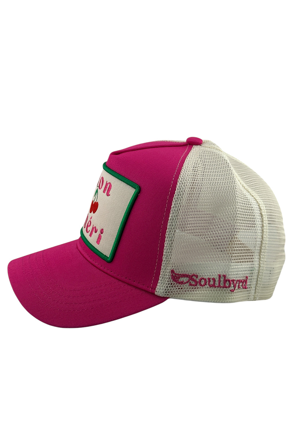 Soulbyrd Mon Cheri Trucker Hat in Pink
