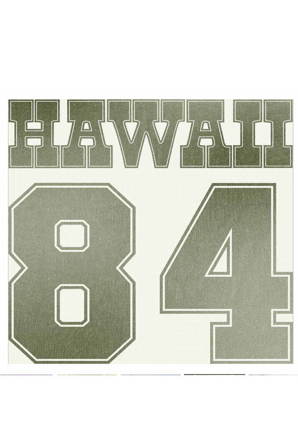 Vintage for Peoples Hawai'i 84 Tee in Coconut Moss- Last One