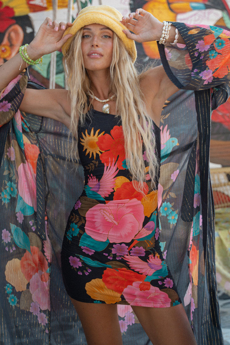 SPELL Beach Bar Robe in After Dark โ Society Bikini Hawaii