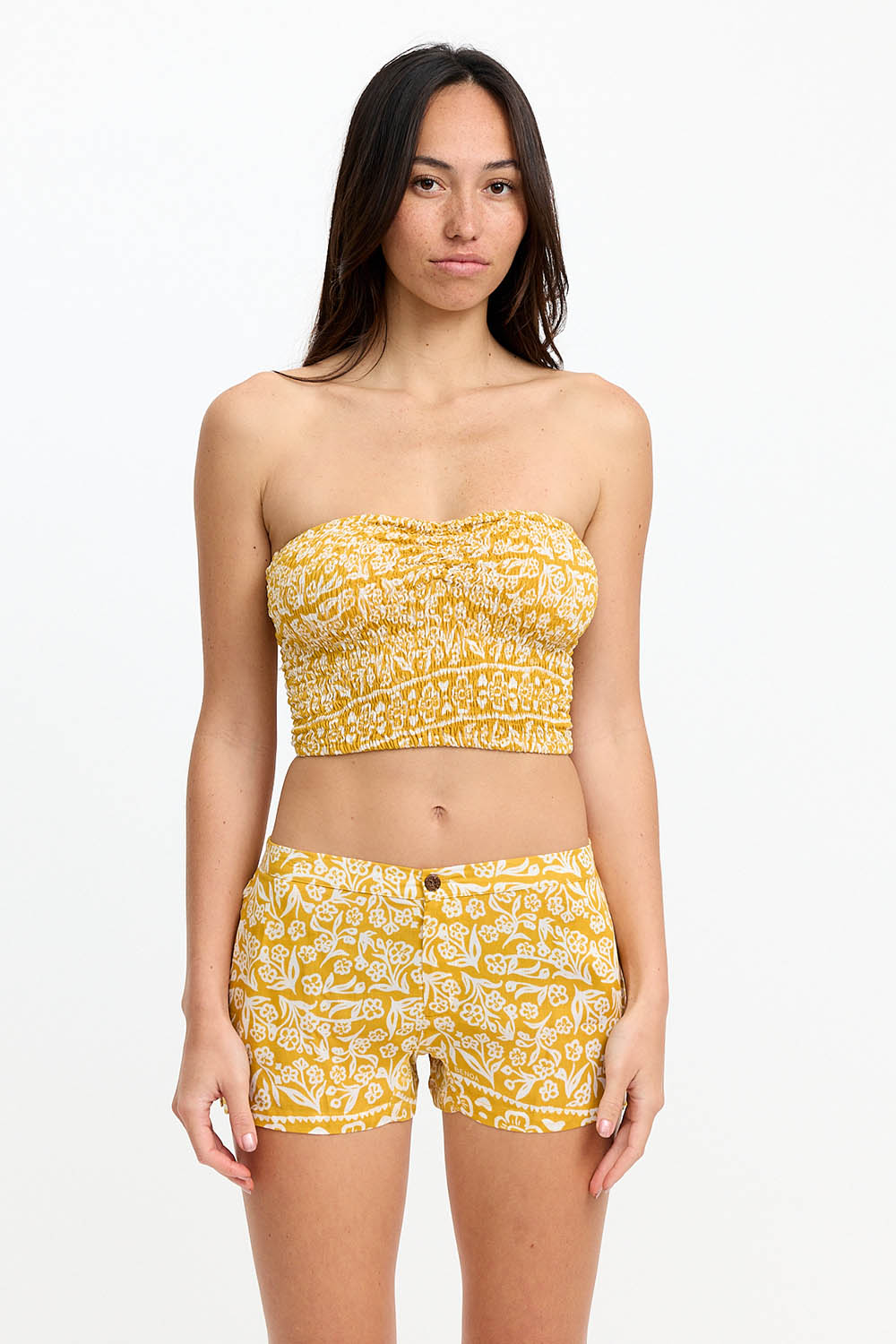 Benoa Swim Namika Tube Top in Goldie