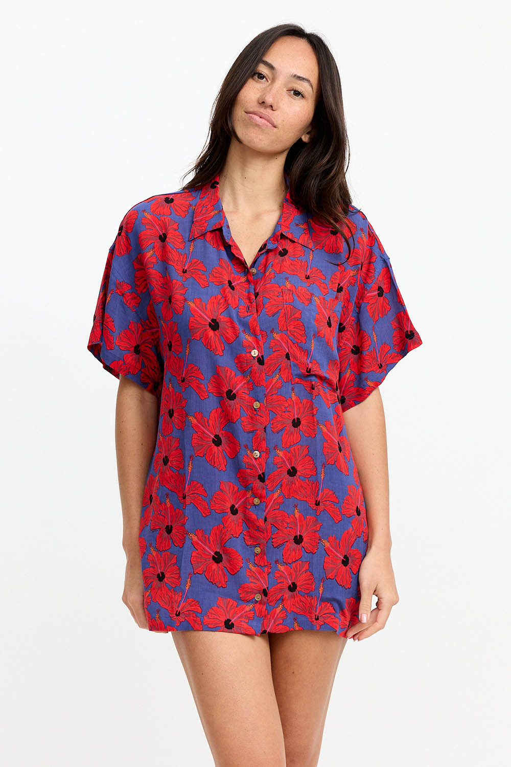 benoa shirt dress Benoa Swim | Aloha Shirt Dress in Velzy | Designer Swimwear & Accessories By Society Bikini Hawaii