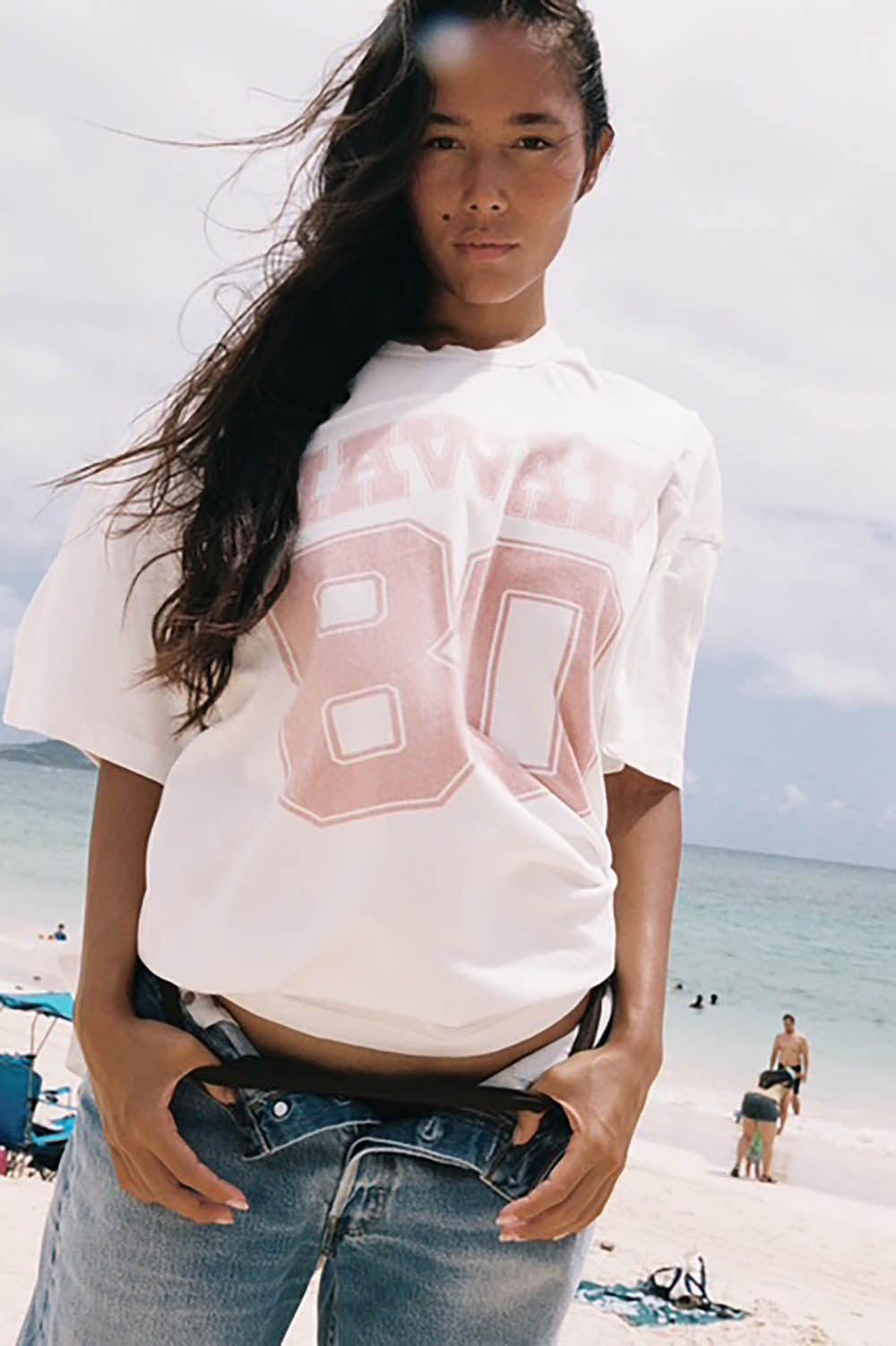 Vintage for Peoples Hawai'i 80 Tee in Butter Off-White