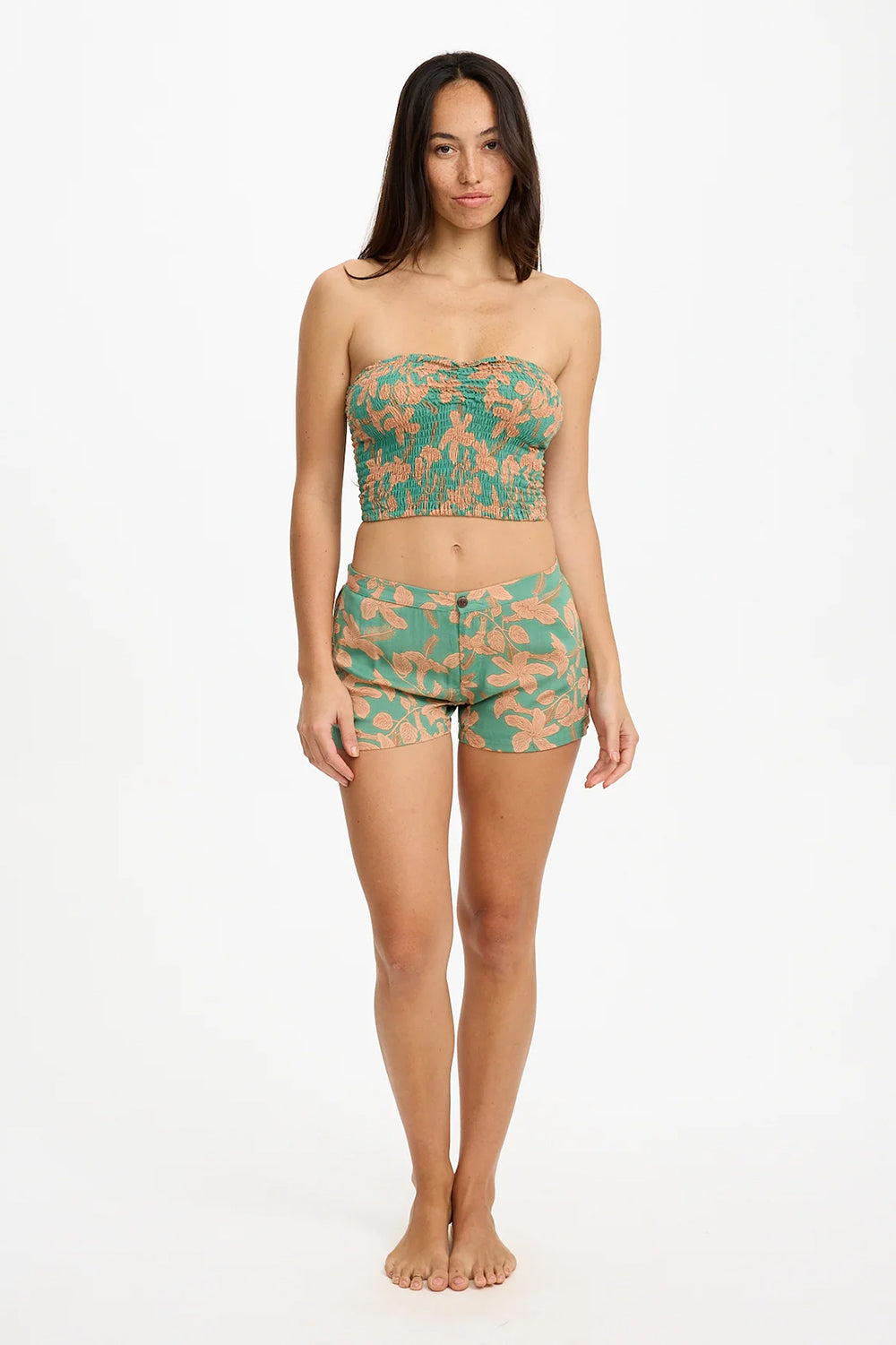 Benoa Swim Namika Tube Top in Tropics