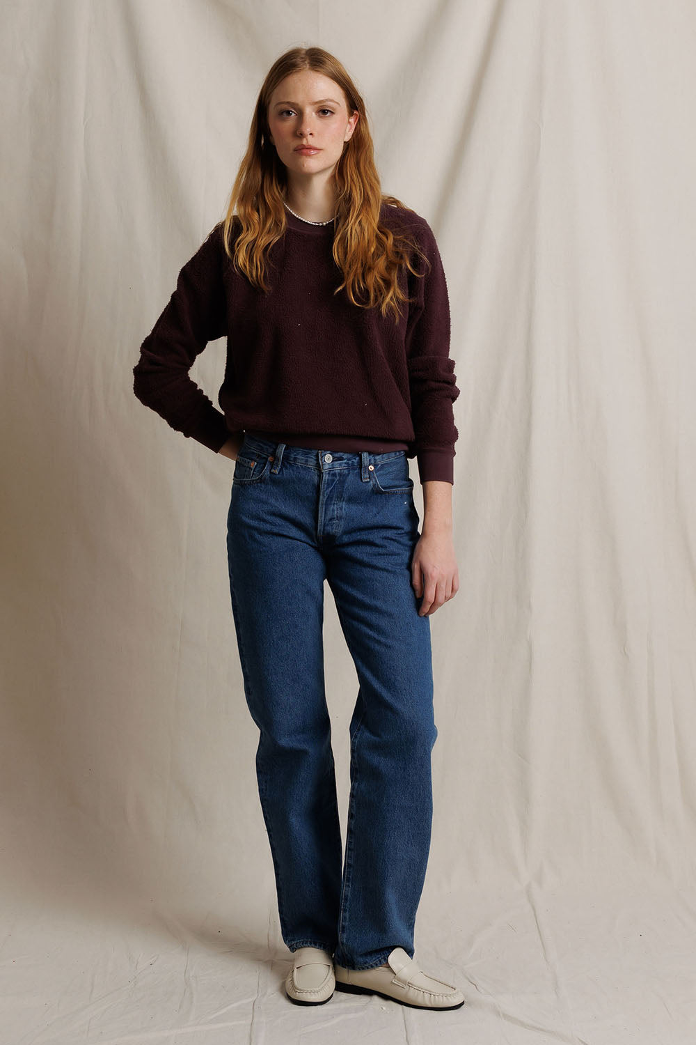Ziggy Sweatshirt in Cherry Lacquer