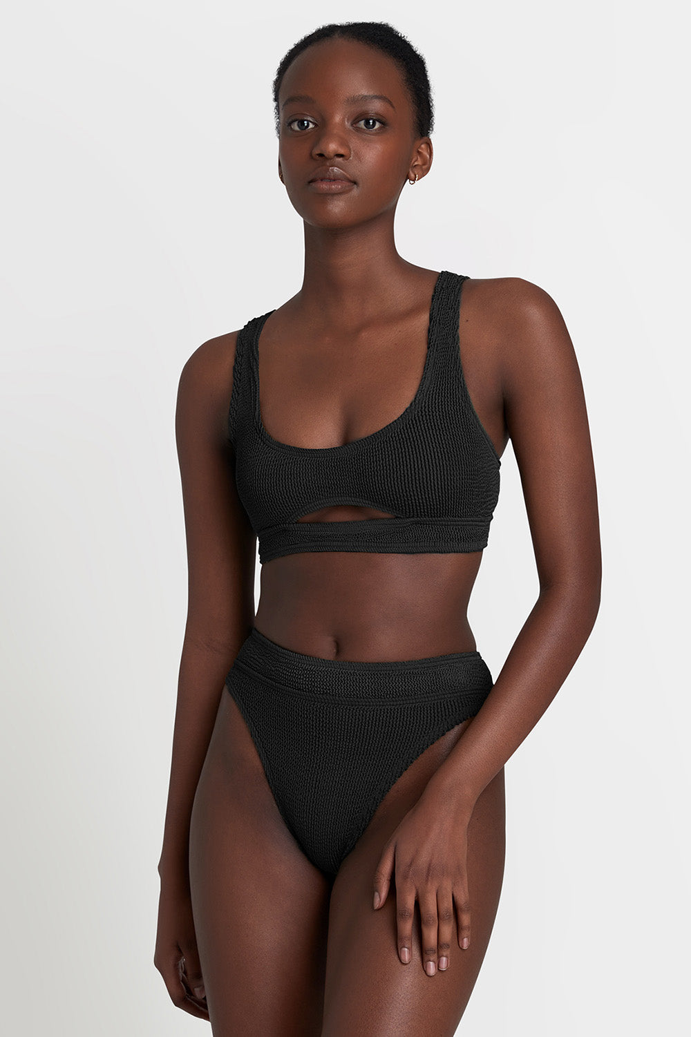 Bond-Eye Sasha Crop Top in Eco Black