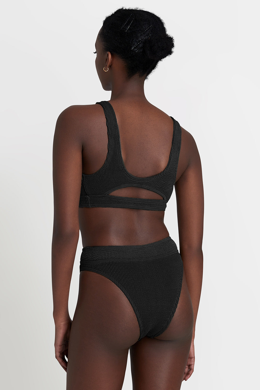 Bond-Eye Sasha Crop Top in Eco Black
