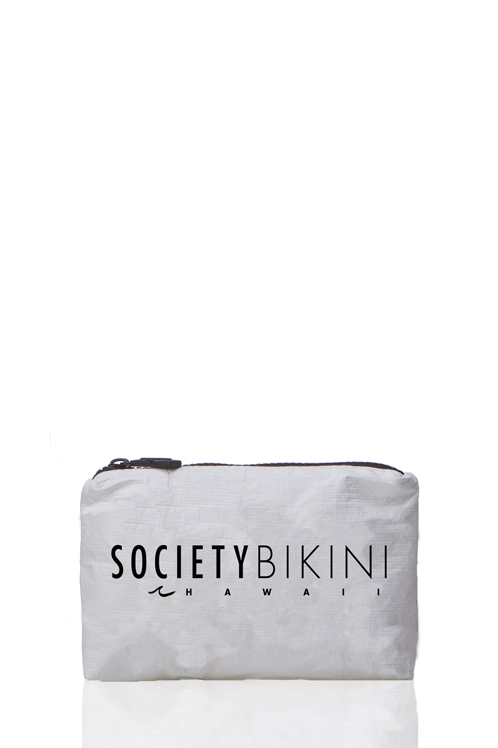 ALOHA Collection X SOCIETY BIKINI Mini Pouch in Pinstripe