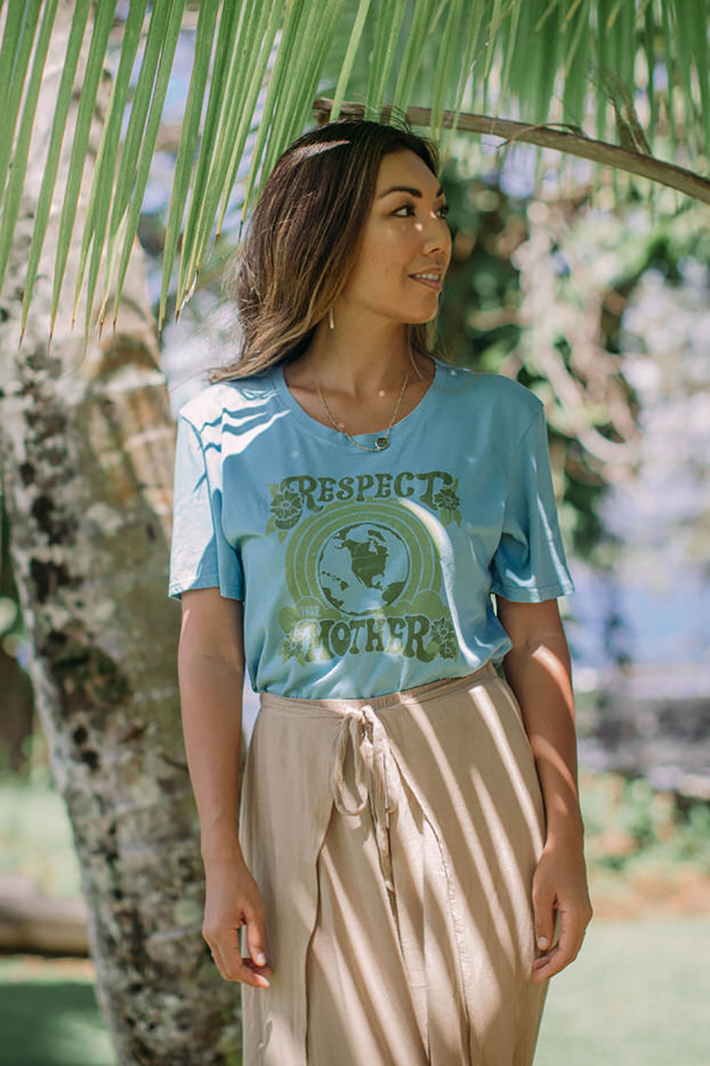Dolkii Tee Respect Your Mother in Tidepool Blue- Last One
